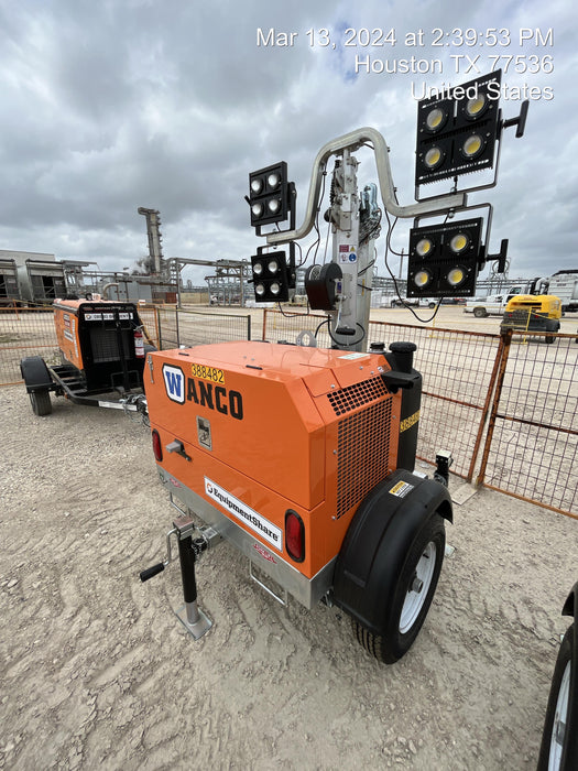 2024 Wanco WLTT-4MM4K Diesel, Deep Sea Controller, Shore Power Plug, Auto Start, (4) 350W LED Floodlights, 4kW Generator, 60 Gal Fuel Tank, 2" Ball, T3