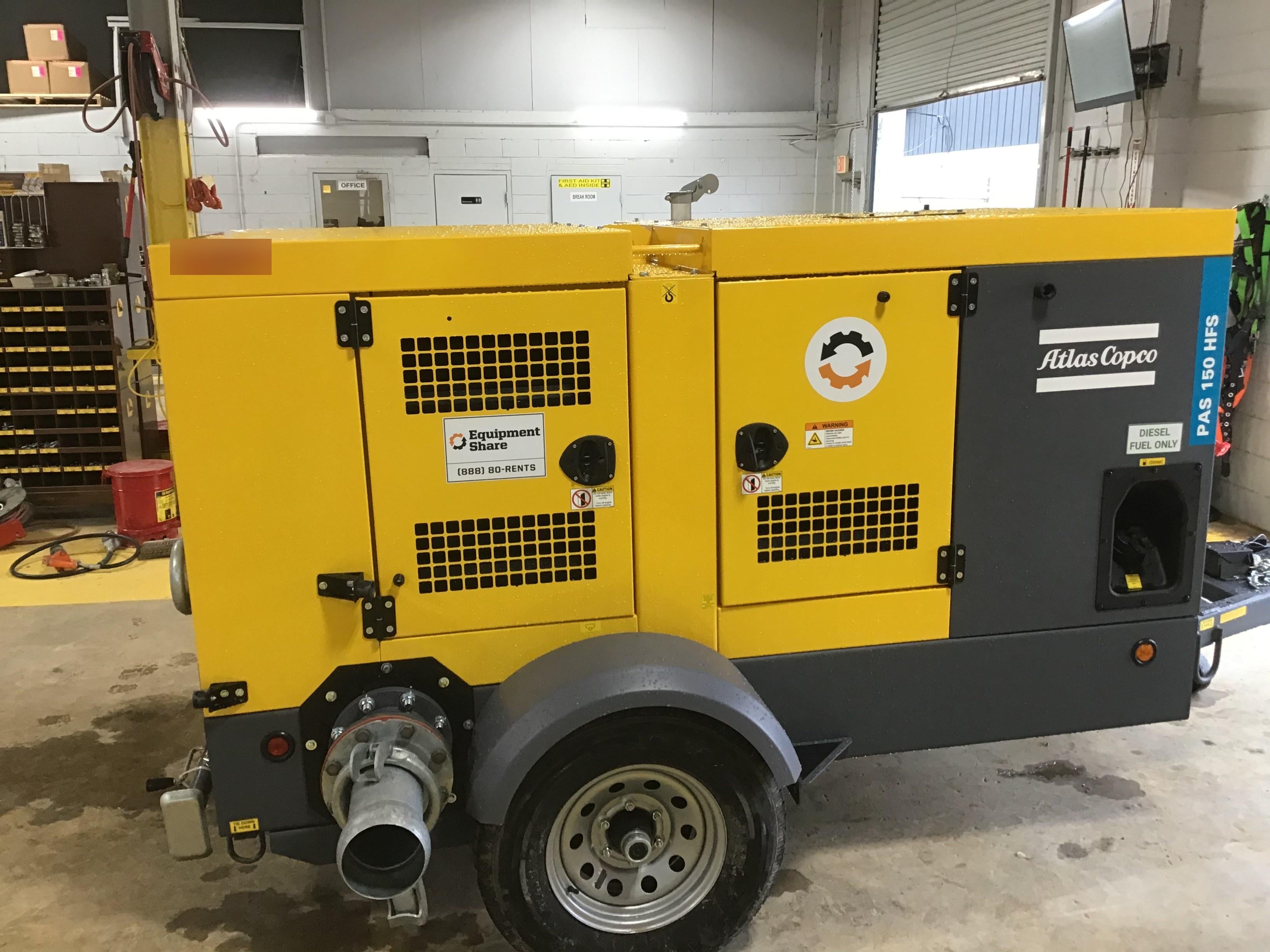 2020 ATLAS COPCO PAS 150 HF CS Enclosed
