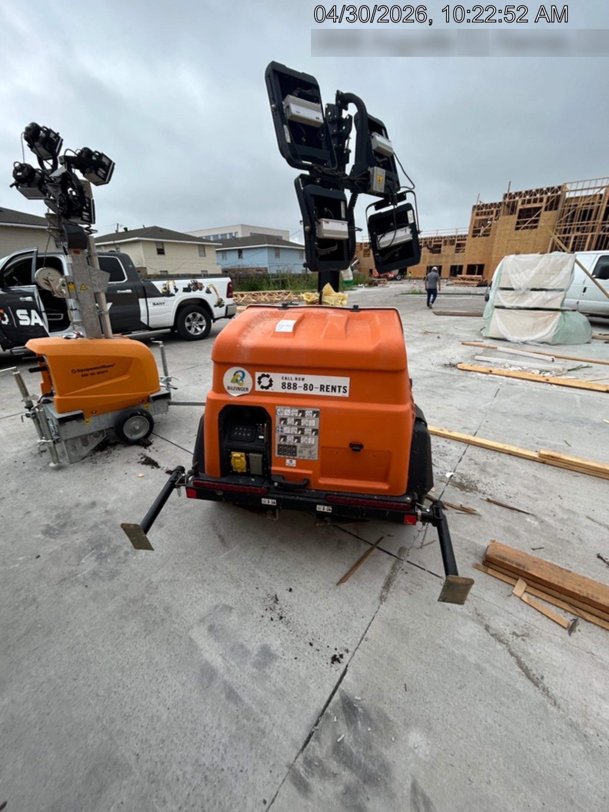 2023 Generac MLT2 Diesel, Flex Switch 120V Input, Powerzone Controller, 
(4) 320W LED Lights, 4kW Generator, 39.9 Gal Fuel Tank, 2" Ball, T3