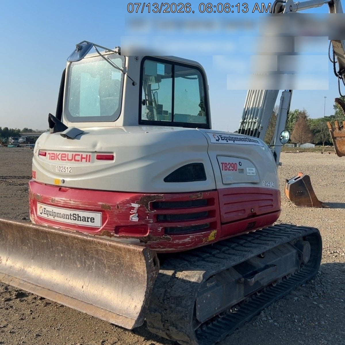 2020 Takeuchi TB290C Cab/Heat/Air, Rubber Tracks, Manual TAG QC