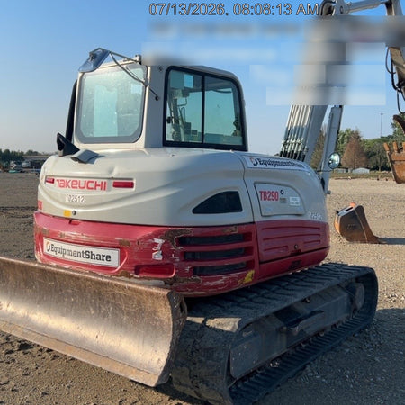2020 Takeuchi TB290C Cab/Heat/Air, Rubber Tracks, Manual TAG QC