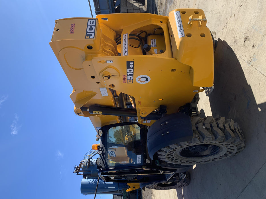 2020 JCB 510-56 Canopy, Solid Tires, Work Lights, Beacon, Aux Hydraulics, Back up Alarm, Lifting Eye, ES Decals