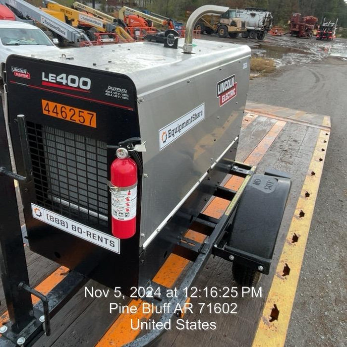 2024 Lincoln Electric LE400 Kubota V1505, Trlr, Cable Rack, Light Kit, ES Decals, T3