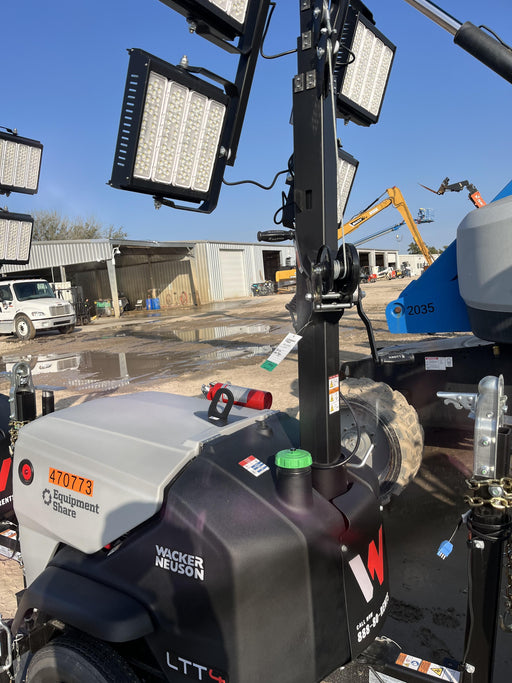 2024 Wacker Neuson LTT4 Diesel, Kohler KDW702, Deep Sea Controller, Auto Start, LED 320W, Bypass Outlet, T3