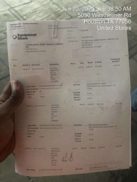 2025 MICHIGAN PNEUMATIC MP-133-ORANGE-NEP