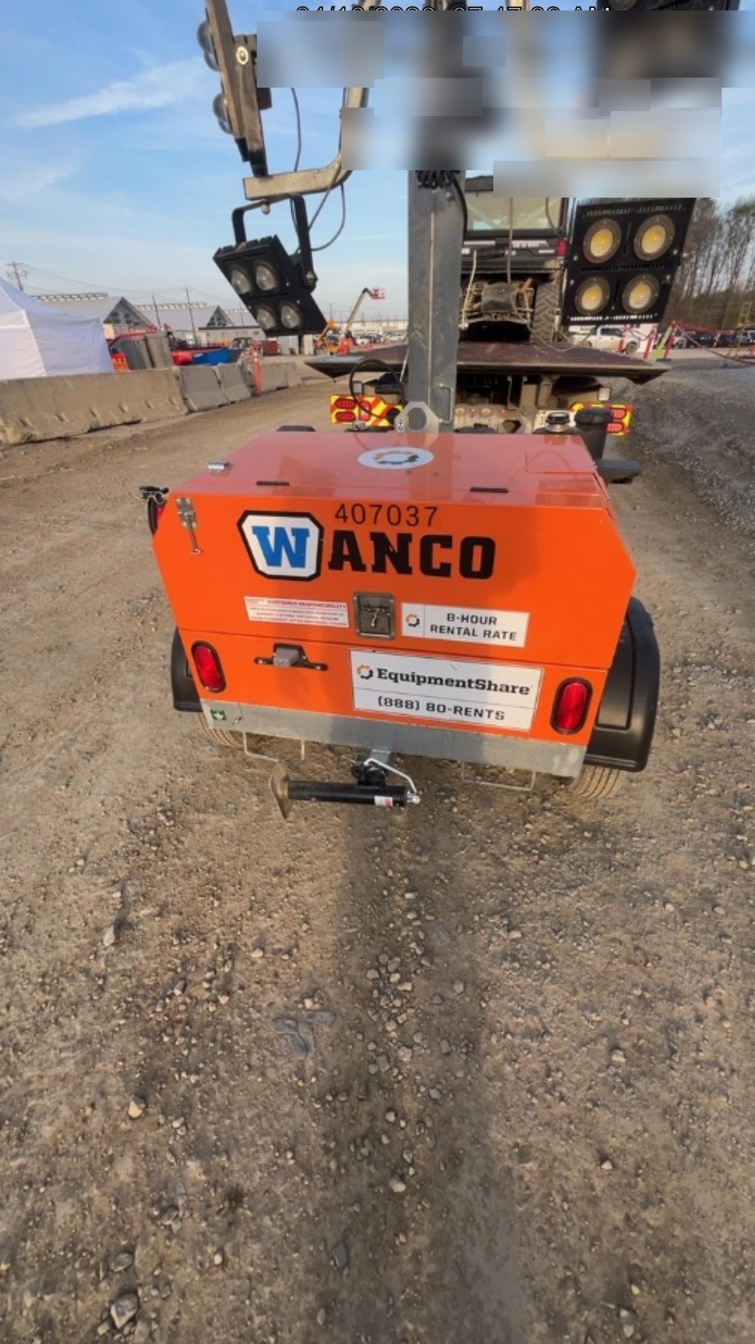 2024 Wanco WLTT-4MM4K Diesel, Deep Sea Controller, Shore Power Plug, Auto Start, (4) 350W LED Floodlights, 4kW Generator, 60 Gal Fuel Tank, 2" Ball, T3