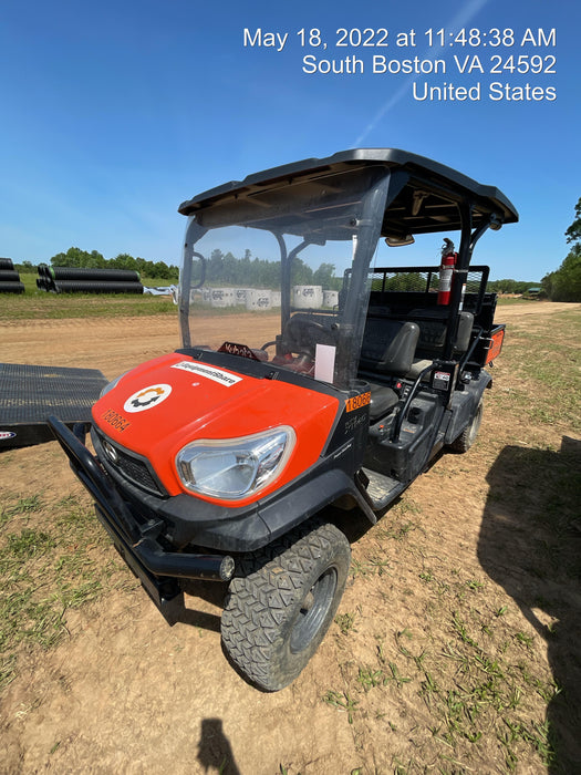 2021 Kubota RTV-X1140W-H Plastic Canopy, Windshield Acrylic Clear, LED Strobe Light, Wire Harness Kit, Back up Alarm