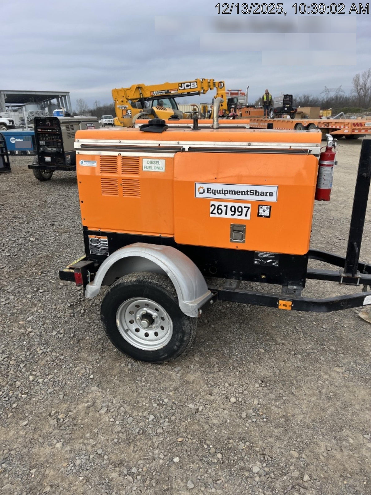 2022 Lincoln Electric LE400 Kubota V1505, Trlr, Cable Rack, Light Kit, ES Decals, T3
