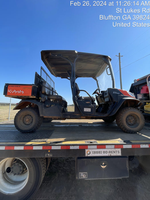 2022 Kubota RTV-X1140W-H Plastic Canopy, Windshield Acrylic Clear, LED Strobe Light, Wire Harness Kit, Back up Alarm
