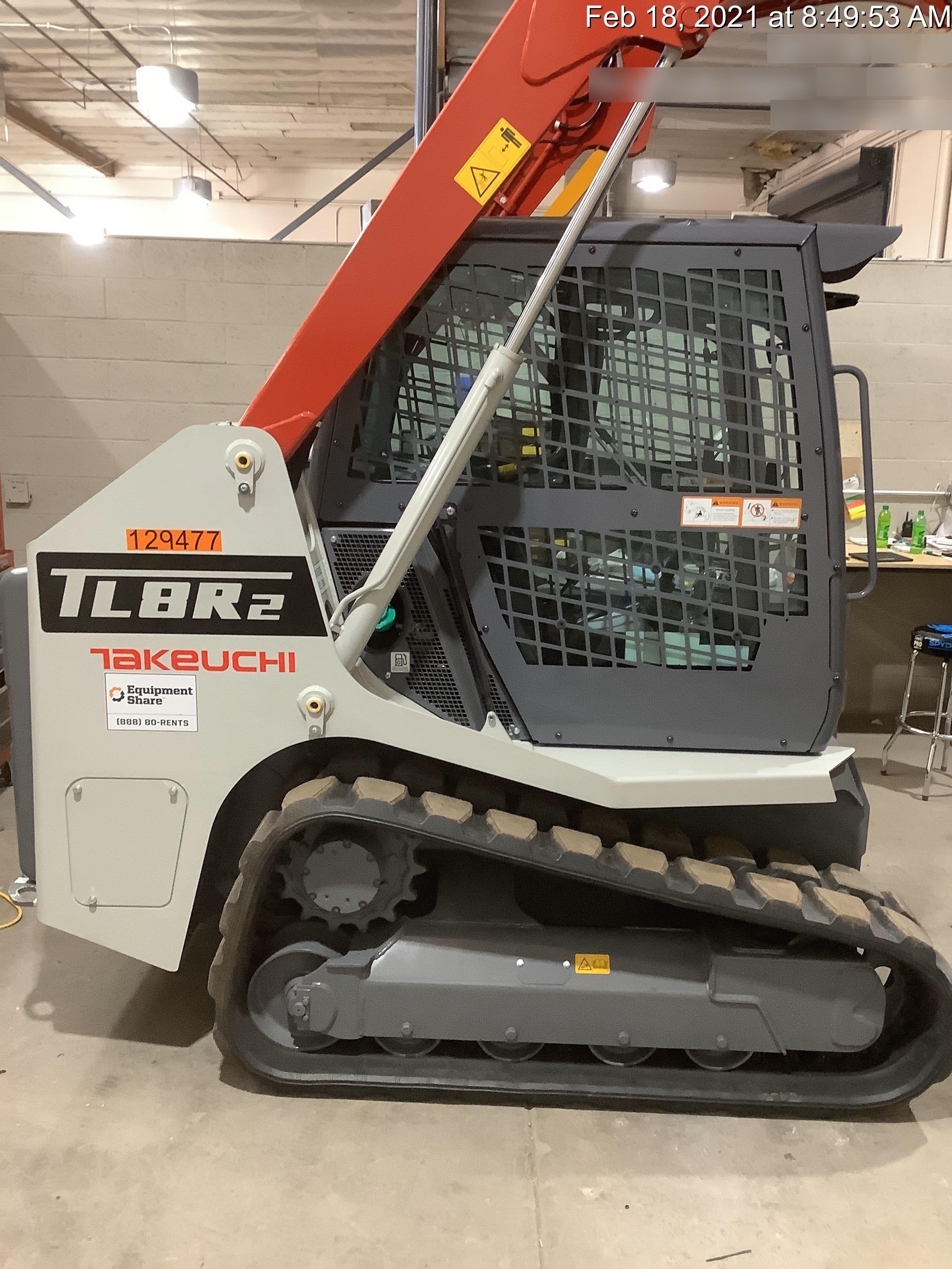 2020 Takeuchi TL8R2-CR Cab/Heat/Air, Hydraulic QC