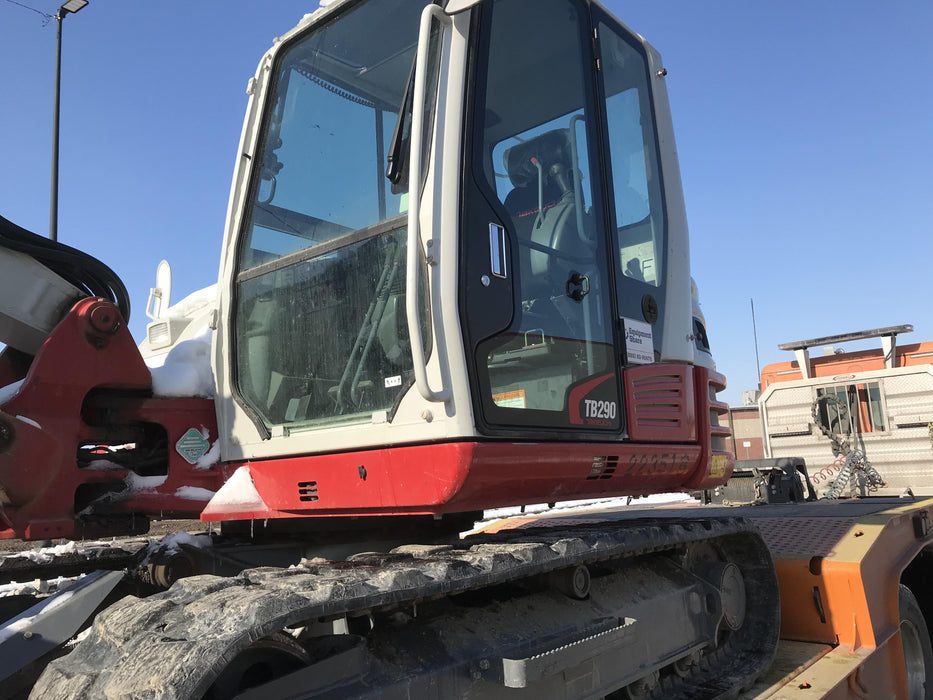 2019 Takeuchi TB290 Takeuchi TB290 Cab/Heat/AC w/Rubber Tracks, Auxiliary Hydraulics, Dozer Blade, Manual QC, 18/24/36" Buckets, Hydraulic Thumb Installed