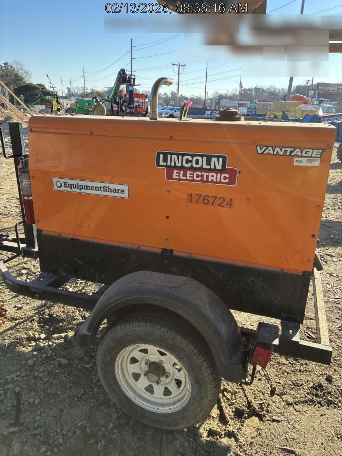 2021 Lincoln Electric Vantage 322 Vantage 322 Ready Pak 3 w/ Decals, ORANGE (includes trailer, cable rack, fender light kit) NO Telematics