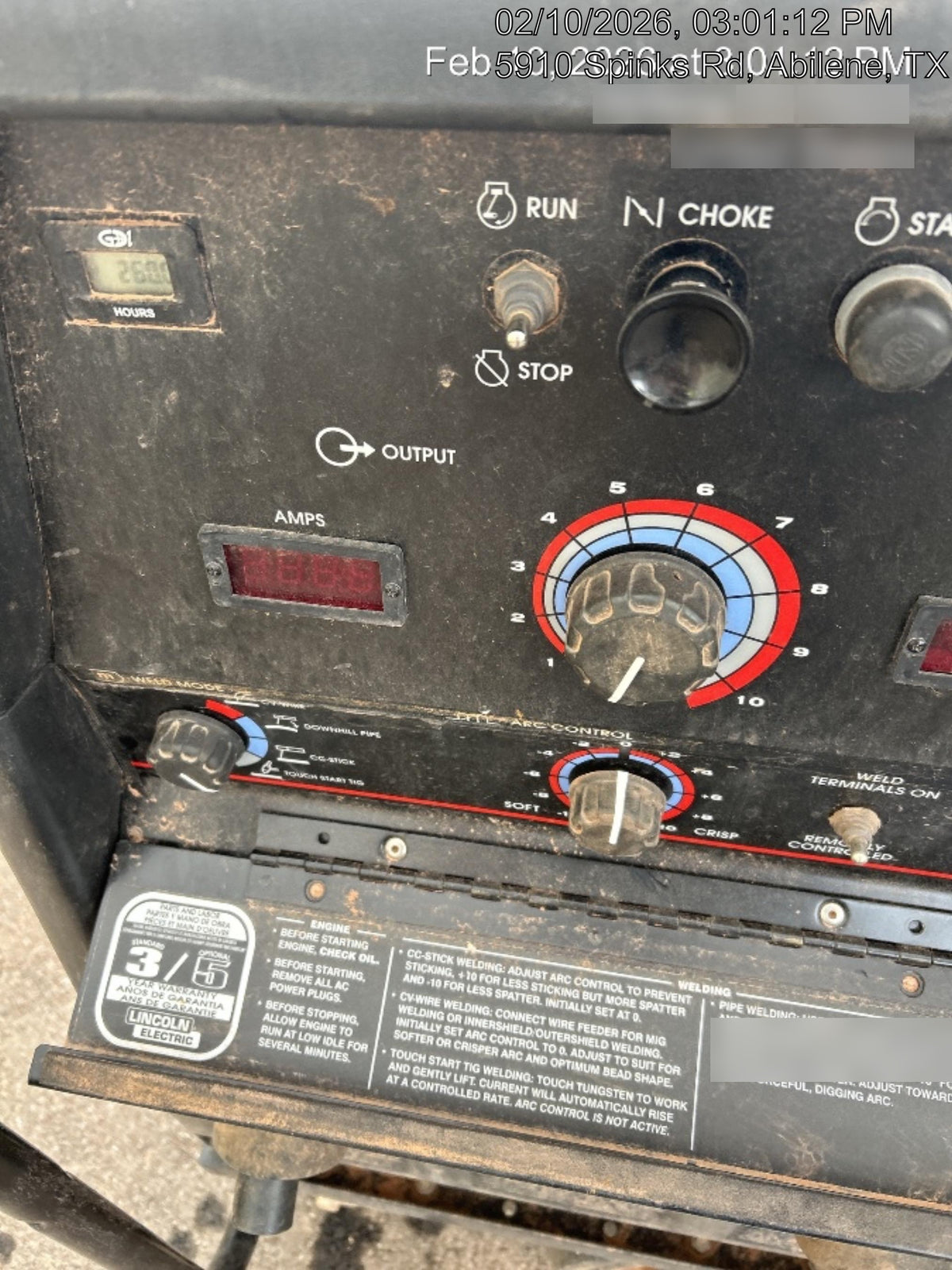 2025 LINCOLN ELECTRIC Ranger 305 LPG