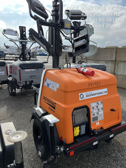2024 Generac MLT2 Diesel, Flex Switch 120V Input, Powerzone Controller, 
(4) 320W LED Lights, 4kW Generator, 39.9 Gal Fuel Tank, 2" Ball, T3