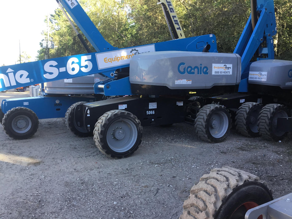2017 Genie S-65 Genie S65, Diesel Engine, Foam Filled Tires, Glazier Kit