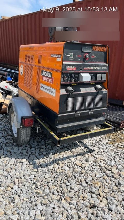 2022 Lincoln Electric Vantage 549X Crosslink Technology, Trailer Mounted, ES Decals, T3