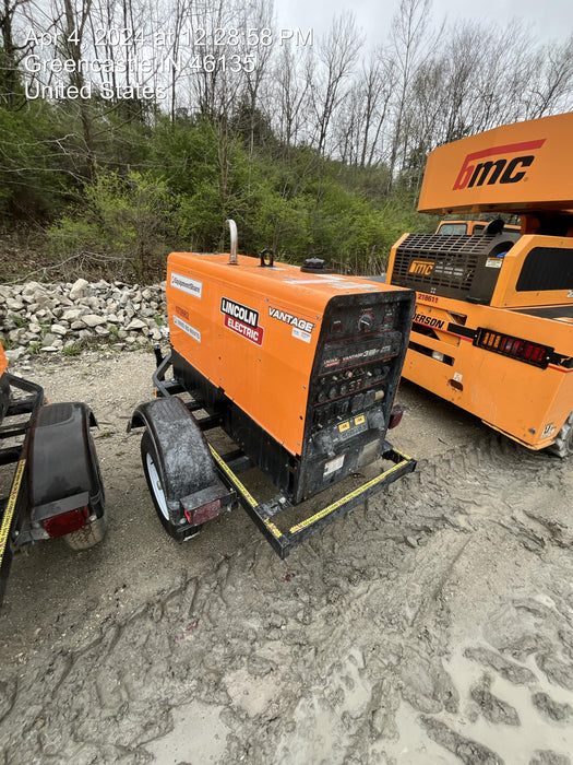 2021 Lincoln Electric Vantage 322 Vantage 322 Ready Pak 3 w/ Decals, ORANGE (includes trailer, cable rack, fender light kit) NO Telematics