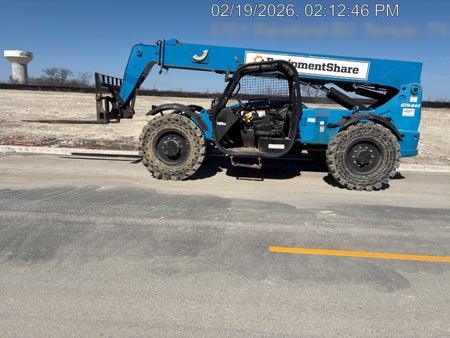 2019 Genie GTH-844 Canopy, Solid RT Tires, LED Work Lights, Beacon 60" QA Carriage, 48" Forks