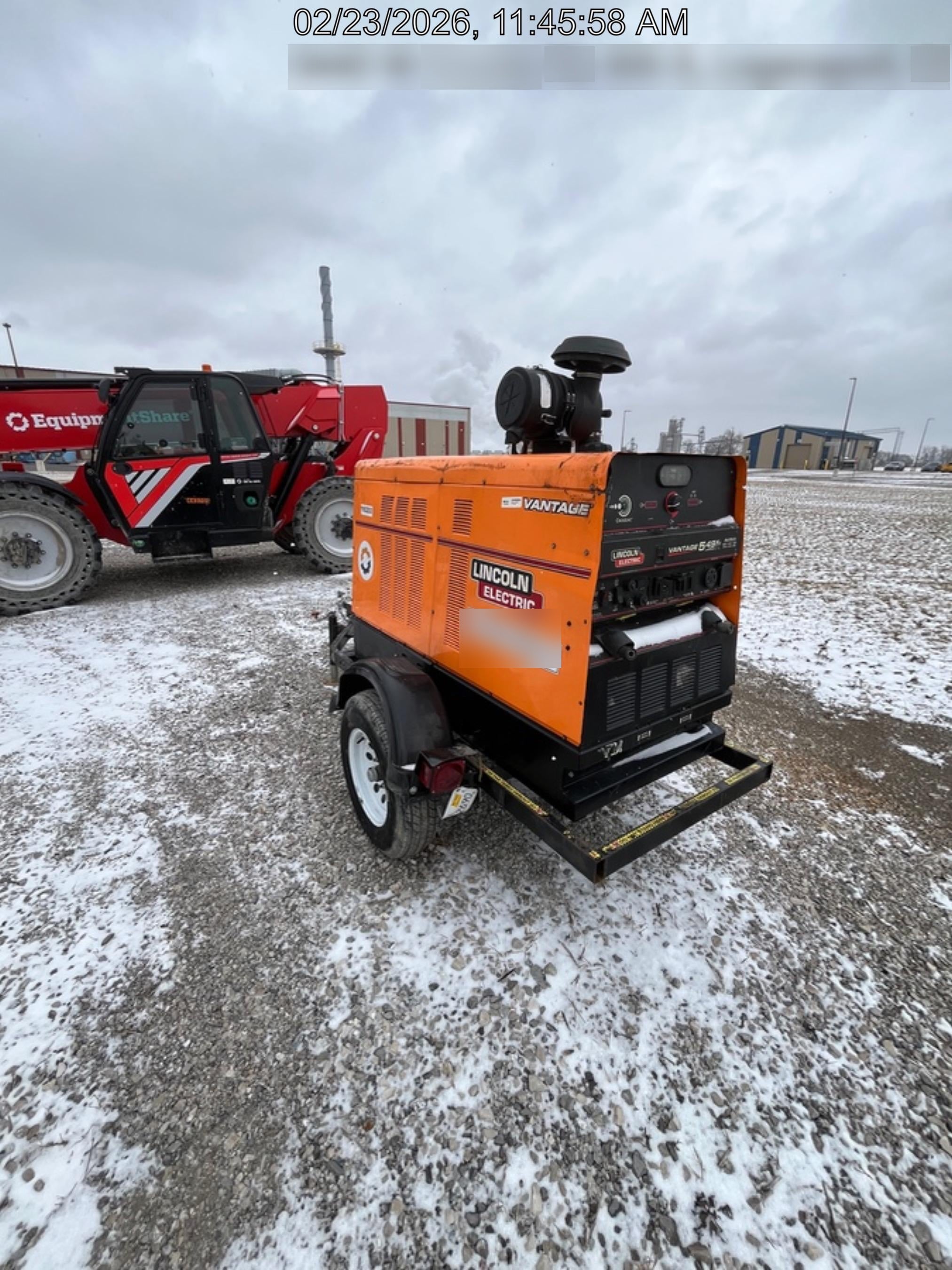 2021 Lincoln Electric Vantage 549X Ready Pak 3, ORANGE (includes trailer, cable rack, fender light kit)