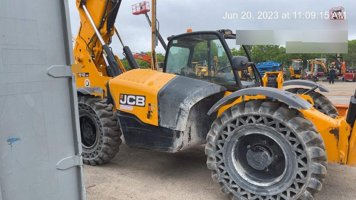 2020 JCB 512-56 Canopy, 74Hp, Solid Tires, Work Lights, Beacon, Aux Hydraulics, Back up Alarm, Lifting Eye, ES Decals