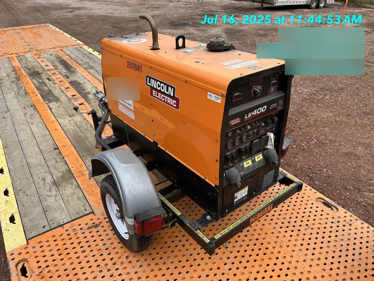 2023 Lincoln Electric LE400 Kubota V1505, Trlr, Cable Rack, Light Kit, ES Decals, T3