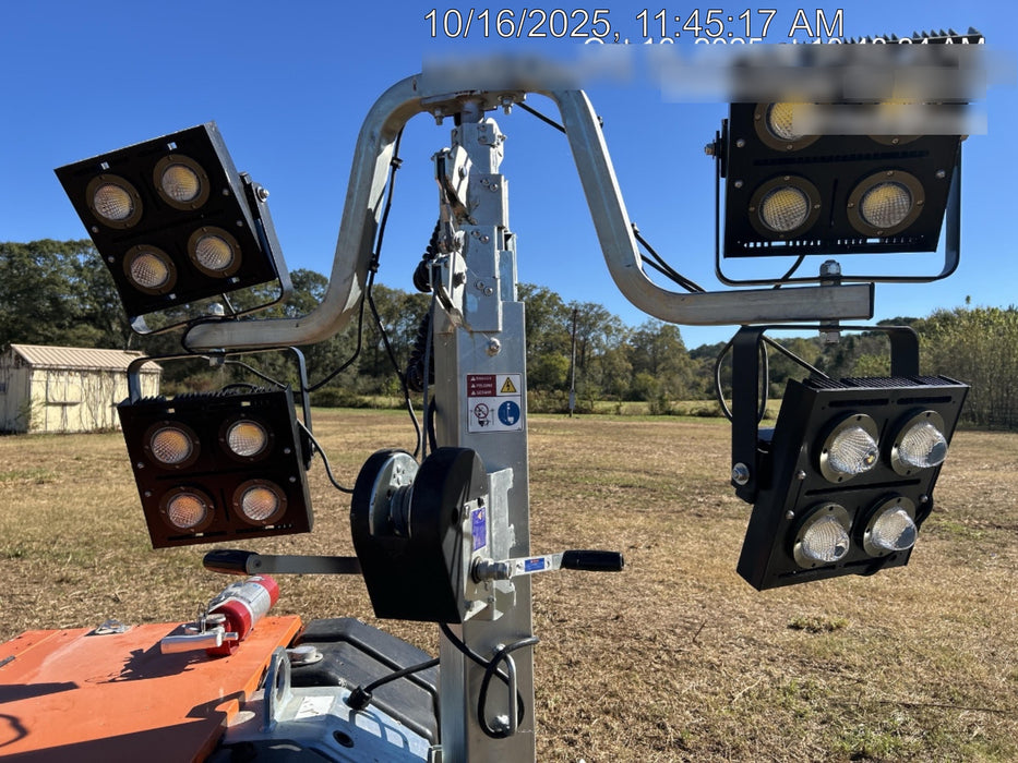 2025 Wanco WLTT-4MM4K Diesel, Mitsubishi L2E, 9.0HP @1800 rpm, Deep Sea Controller, Shore Power Plug, Auto Start, (4) 350W LED Floodlights, 4kW Generator, 60 Gal Fuel Tank, 2" Ball, T3