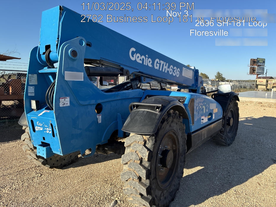 2018 Genie GTH-636 Genie GTH-636 w/Open ROPS, Solid Tires, Work Light/Beacon, 48" Carriage and Forks