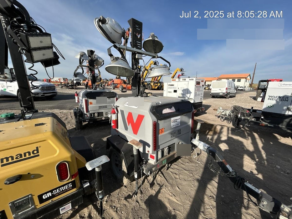 2019 Wacker Neuson LTV6L-MH Mobile Light Tower w/Fuel Level Sensor Installed
