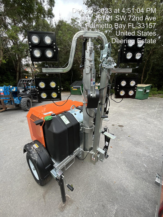 2023 Wanco WLTT-4MM4K Diesel, Deep Sea Controller, Shore Power Plug, Auto Start, (4) 350W LED Floodlights, 4kW Generator, 60 Gal Fuel Tank, 2" Ball, T3