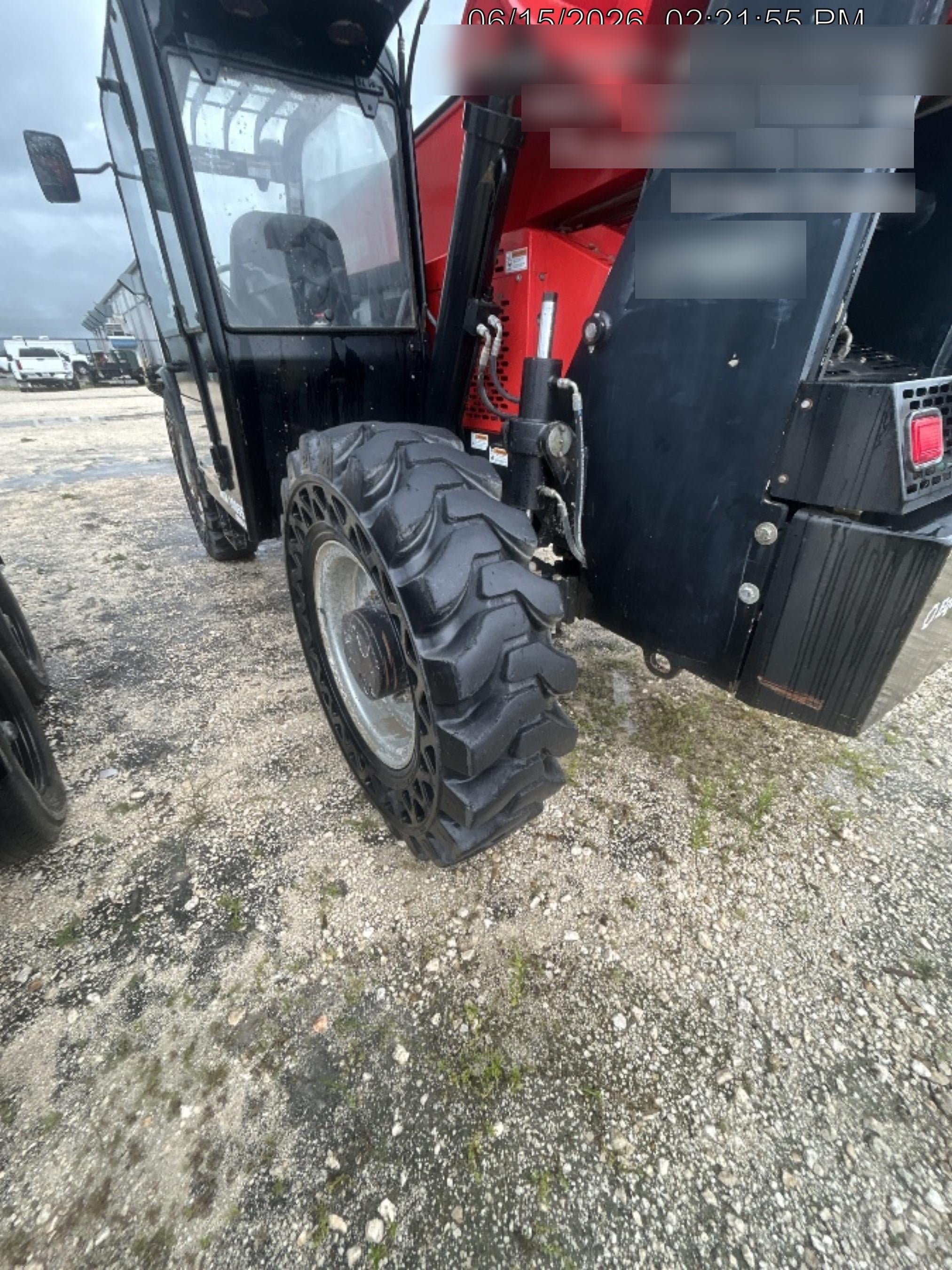 2019 Manitou MTA10055 Cab/Heat/Air, 120 HP, Solid Tires, Work Lights, Lift Hook, Auxiliary Hydraulics 66" Carriage and 60" Forks