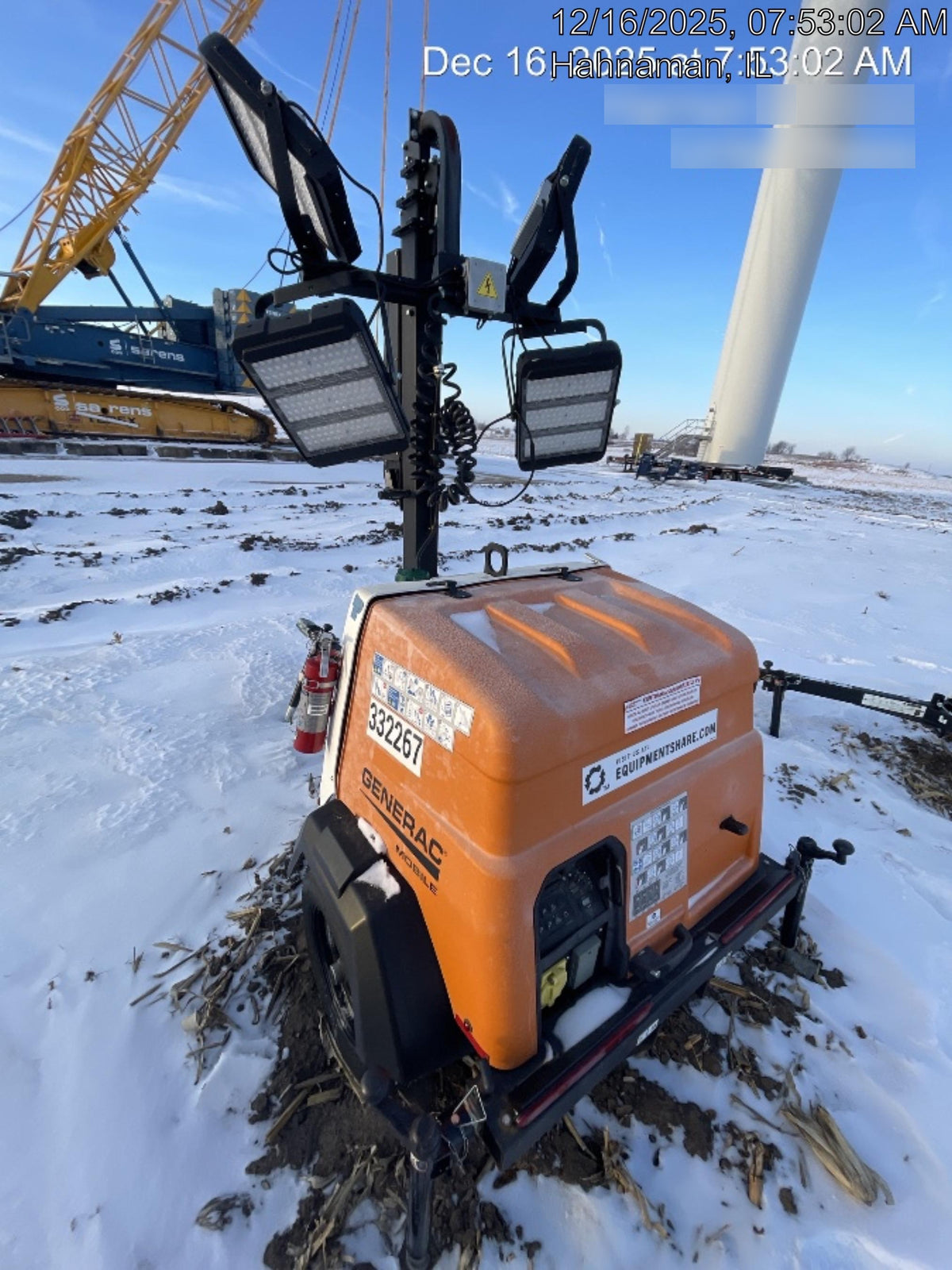 2023 Generac MLT2 Diesel, Flex Switch 120V Input, Powerzone Controller, (4) 320W LED Lights, 4kW Generator, 39.9 Gal Fuel Tank, 2" Ball, T3