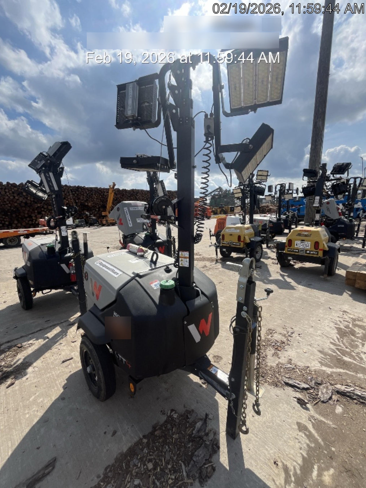 2024 Wacker Neuson LTT4 Diesel, Kohler KDW702, Deep Sea Controller, Auto Start, LED 320W, Bypass Outlet, T3