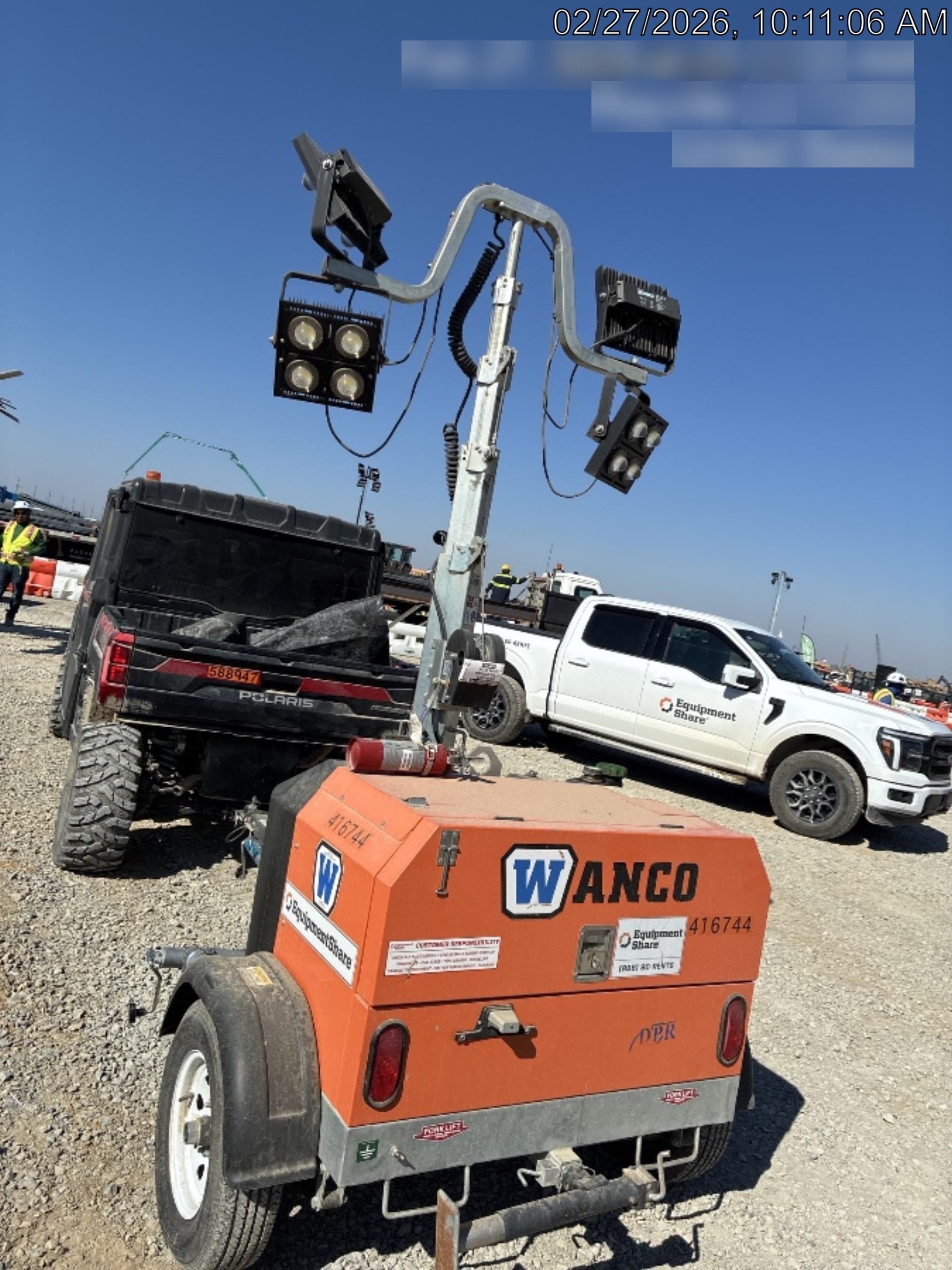 2024 Wanco WLTT-4MM4K Diesel, Deep Sea Controller, Shore Power Plug, Auto Start, (4) 350W LED Floodlights, 4kW Generator, 60 Gal Fuel Tank, 2" Ball, T3
