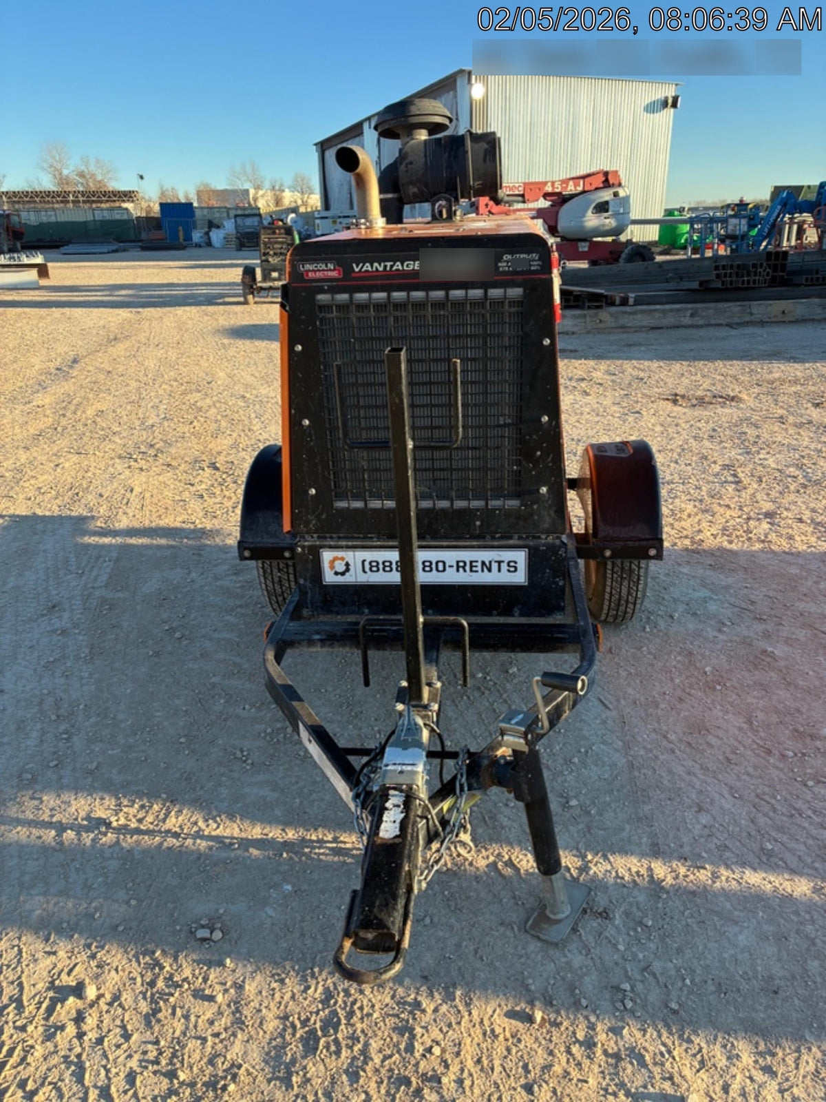 2021 Lincoln Electric Vantage 549X Ready Pak 3, ORANGE (includes trailer, cable rack, fender light kit)