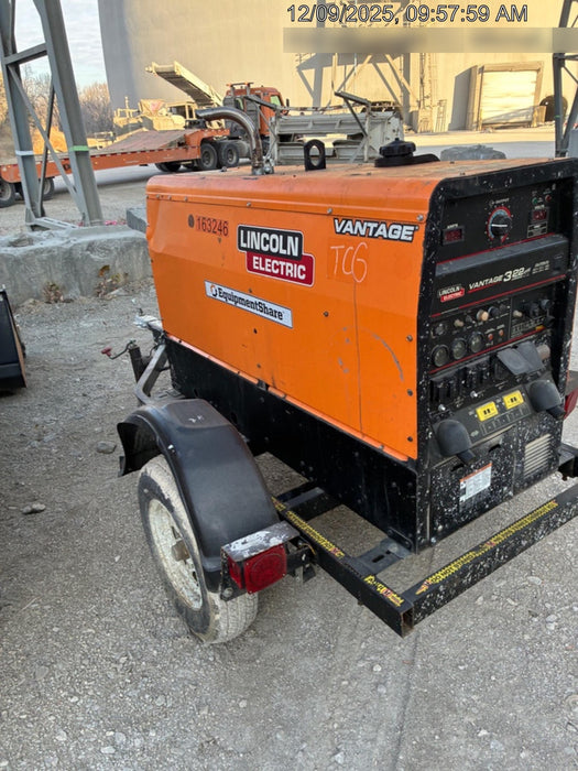 2021 Lincoln Electric Vantage 322 Vantage 322 Ready Pak 3 w/ Decals, ORANGE (includes trailer, cable rack, fender light kit) NO Telematics