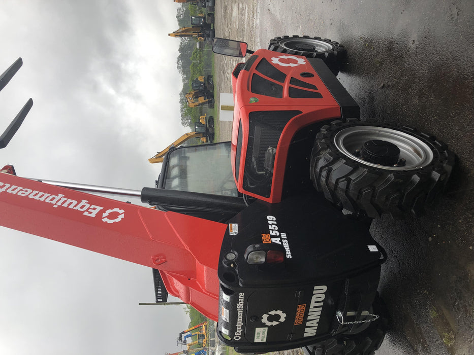 2020 Manitou MTA5519 Cab/Heat/Air, Solid Tires, Work Lights, Beacon, Aux Hydraulics, Back up Alarm, Mirrors, ES Keypad