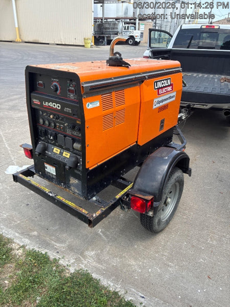 2022 Lincoln Electric LE400 Kubota V1505, Trlr, Cable Rack, Light Kit, ES Decals, T3