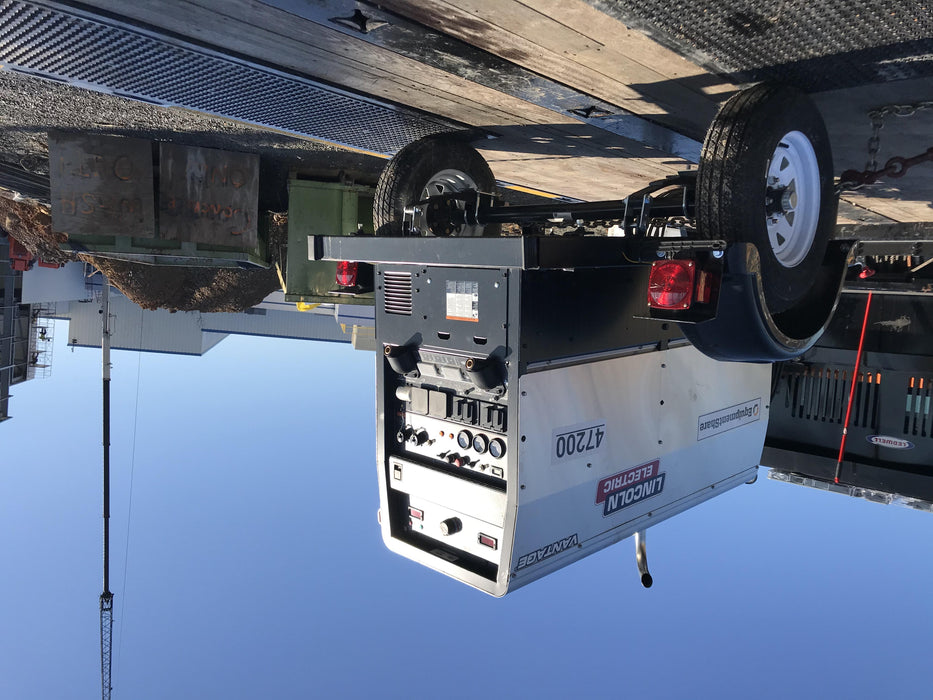 2019 Lincoln Electric Vantage 322 Ready-Pak 3, Two Wheel Trailer, Fender and Light Kit, Cable Rack