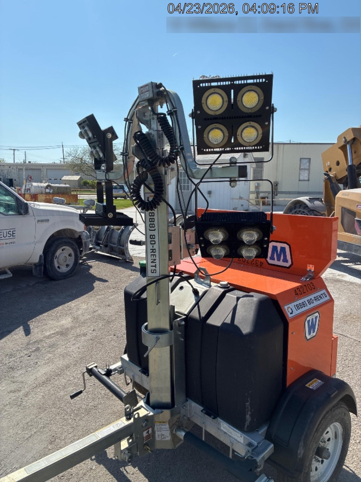 2024 Wanco WLTT-4MM4K Diesel, Deep Sea Controller, Shore Power Plug, Auto Start, (4) 350W LED Floodlights, 4kW Generator, 60 Gal Fuel Tank, 2" Ball, T3