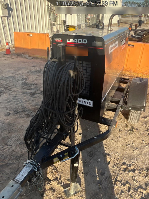 2024 Lincoln Electric LE400 Kubota V1505, Trlr, Cable Rack, Light Kit, ES Decals, T3