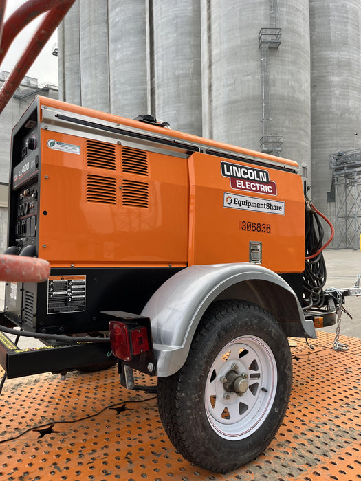 2023 Lincoln Electric LE400 Kubota V1505, Trlr, Cable Rack, Light Kit, ES Decals, T3