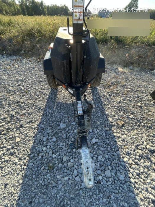 2021 Allmand NLV3GR (4) LED Light Fixture 350W, 23' Vertical Mast, 3kW Prime, Towable, Deep Sea L401, Leveling Jacks, Yanmar T4F 5.8hp