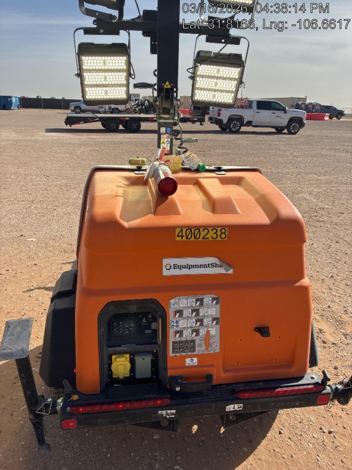 2024 Generac MLT2 Diesel, Flex Switch 120V Input, Powerzone Controller, 
(4) 320W LED Lights, 4kW Generator, 39.9 Gal Fuel Tank, 2" Ball, T3