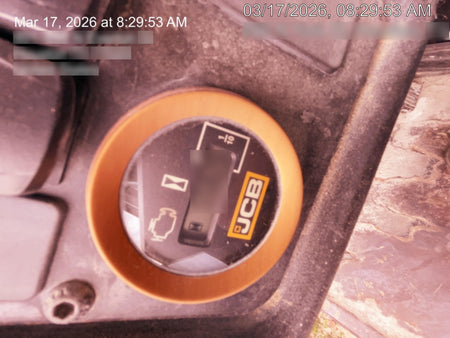 2019 JCB 510-56 Enclosed Cab, 74 HP, Solid Tires, Worklights, Beacon, Aux Hydraulics, Lifting Eye w/66" Carriage/60" Forks