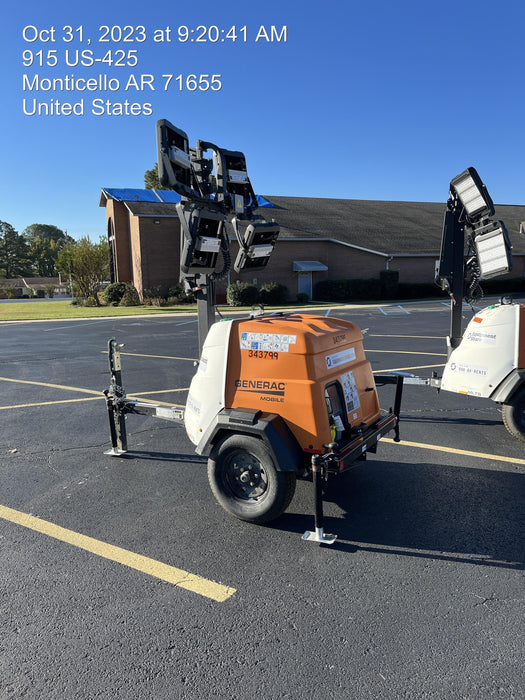 2023 Generac MLT2 Diesel, Flex Switch 120V Input, Powerzone Controller, (4) 320W LED Lights, 4kW Generator, 39.9 Gal Fuel Tank, 2" Ball, T3