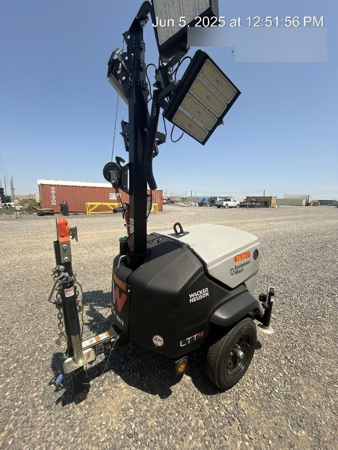 2024 Wacker Neuson LTT4 Diesel, Kohler KDW702, Deep Sea Controller, Auto Start, LED 320W, Bypass Outlet, T3