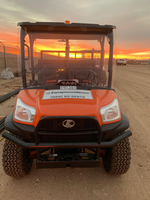 2021 Kubota RTV-X1140W-H Plastic Canopy, Windshield Acrylic Clear, LED Strobe Light, Wire Harness Kit, Back up Alarm