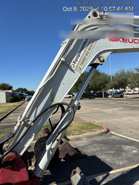 2019 Takeuchi TB260 Takeuchi TB260 Canopy w/Rubber Tracks, Auxiliary Hydraulics, Standard Blade, Manual QC