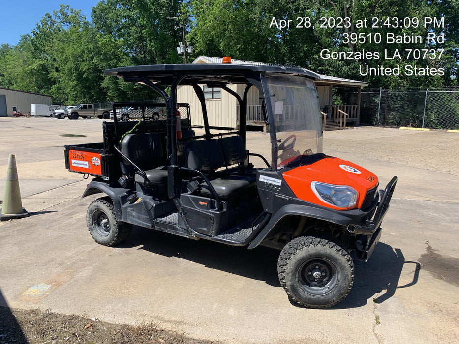 2022 Kubota RTV-X1140W-H Plastic Canopy, Windshield Acrylic Clear, LED Strobe Light, Wire Harness Kit, Back up Alarm
