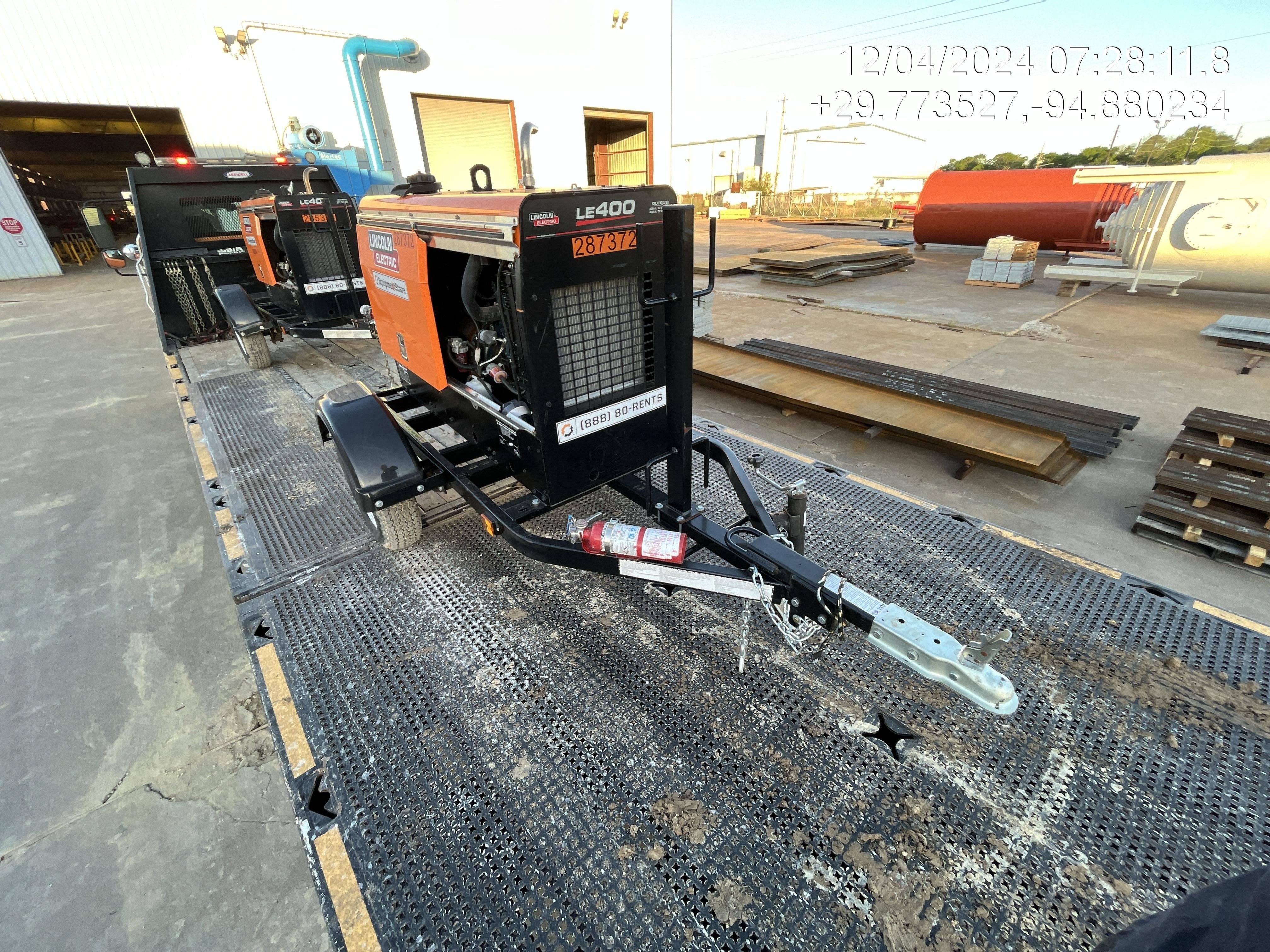 2022 Lincoln Electric LE400 Kubota V1505, Trlr, Cable Rack, Light Kit, ES Decals, T3
